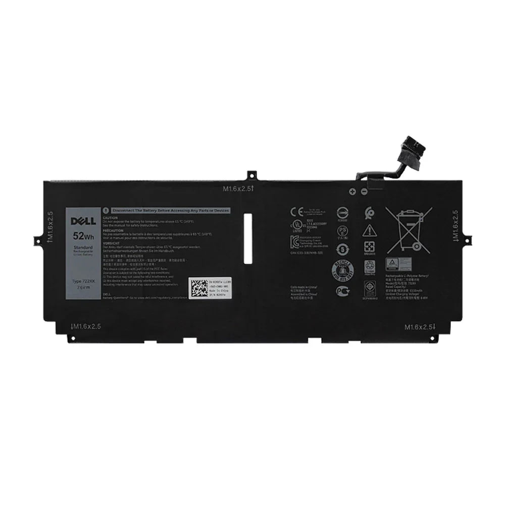 Original 722KK Dell XPS 13 9380 series WN0N0, FP86V Laptop Battery - eBuy UAE